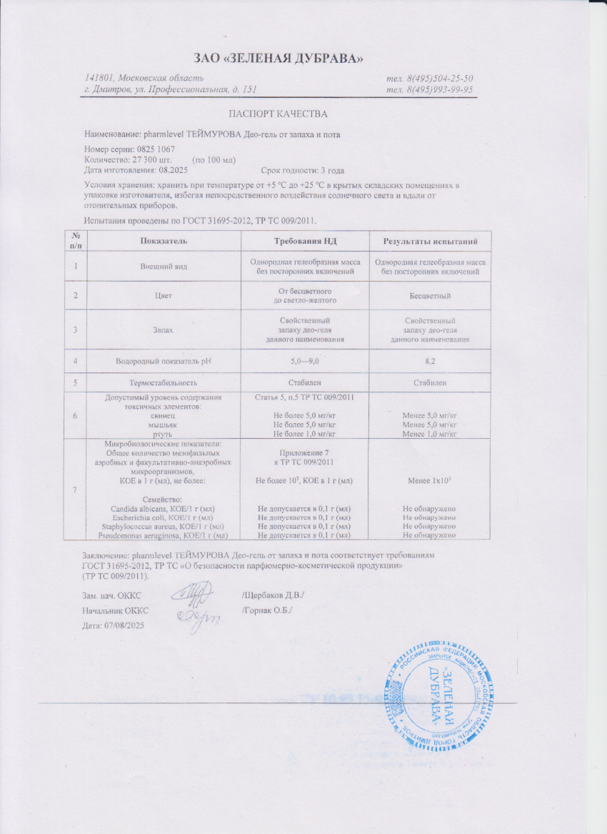 Паспорт №082025
